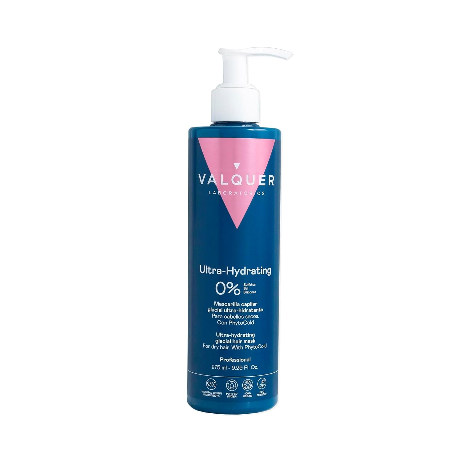 Valquer Profesional Ice Hair Mask - Mască de păr ultrahidratantă fără sulfați, săruri și siliconi Masca de par Naty Shop 300 Ml (1 pachet)