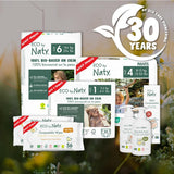 Scutece ecologice Eco by Naty Baby Eco Diapers - scutece organice premium, ecologice, fabricate din materiale pe bază de plante, ideale pentru pielea sensibilă a bebelușilor (mărimea 5 - 80 de bucăți)