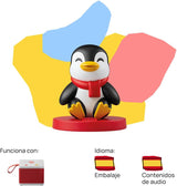 Personaj sonor - Colinde de Crăciun - cântece - jucărie, conținut educațional, în spaniolă, pentru fete și băieți de la 0 ani, multicolor, FFL30004 Jucarii Bebe Naty Shop