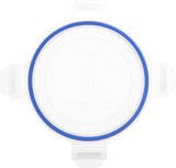 Amazon Basics recipiente de sticlă pentru alimente, cu capac, pachet de 20 (10 recipiente + 10 capace), fără BPA, albastru transparent Cutii depozitare alimente Naty Shop