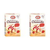 RUF New York Cheesecake Strawberry No Bake, Cheesecake american original cu sos de căpșuni, 360 grame Bucatarie Naty Shop 2 x 360 grame Strawberry Cheesecake