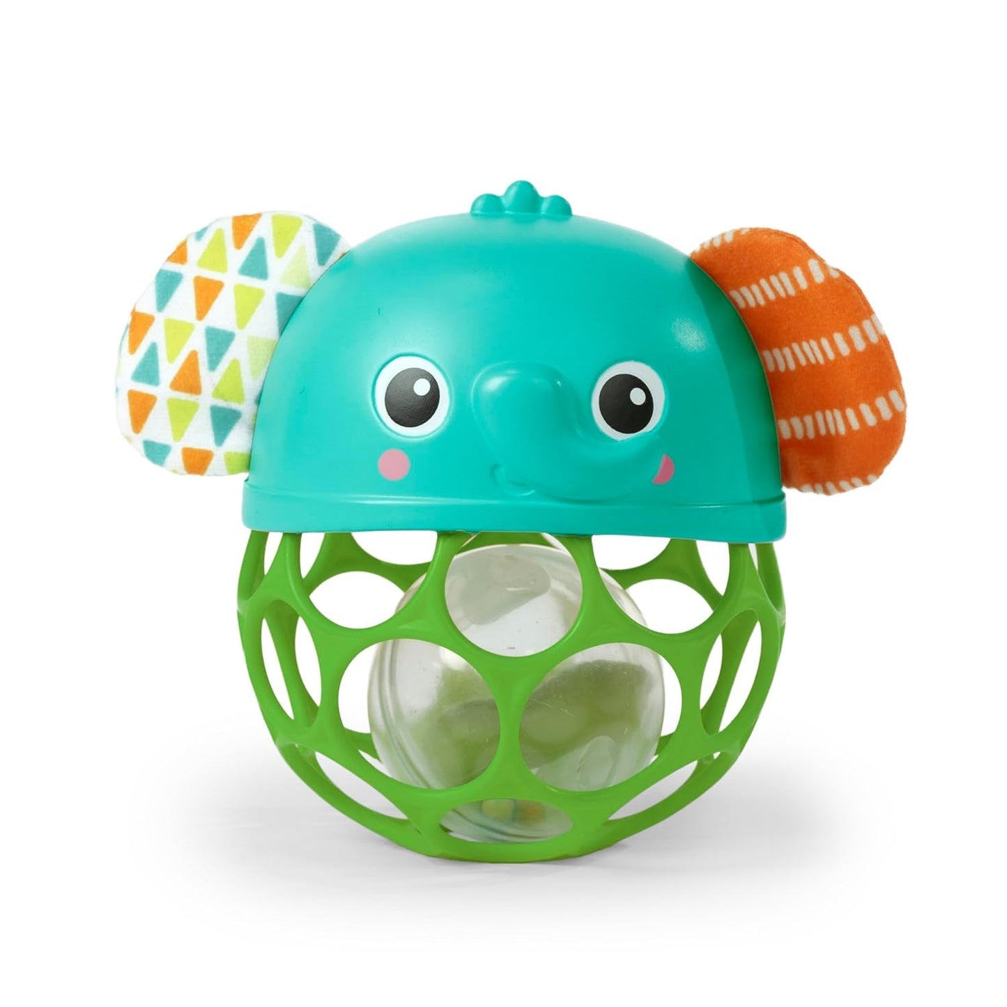 Bright Starts Giggle & Glow Clopoțel care strălucește în întuneric Jucărie cu elefant Oball ușor de prins, nou-născut+, unisex Jucarii Bebe Naty Shop Titlu implicit
