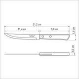 Set de tacâmuri pentru grătar Tramontina, 14 piese, din oțel inoxidabil, set pentru grătar cu tacâmuri pentru friptură Bucatarie Naty Shop