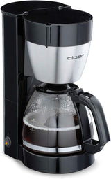 Espressor cu filtru Cloer 5009 cu funcție de menținere la cald, pentru până la 8 cești, 800 W, cu carafă izolată din oțel inoxidabil, cană filtrantă 1x4, negru