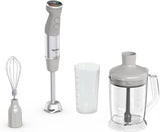 Tefal Quickchef+ 3-In-1 XL Stabmixer/Zerkleinerer/Schneebesen, 1000 W, Intuitive Geschwindigkeitsregelung, Turbo-Taste, Powelix-Messer-Technologie, Edelstahl, Grau, HB67MB30 Bucatarie Naty Shop