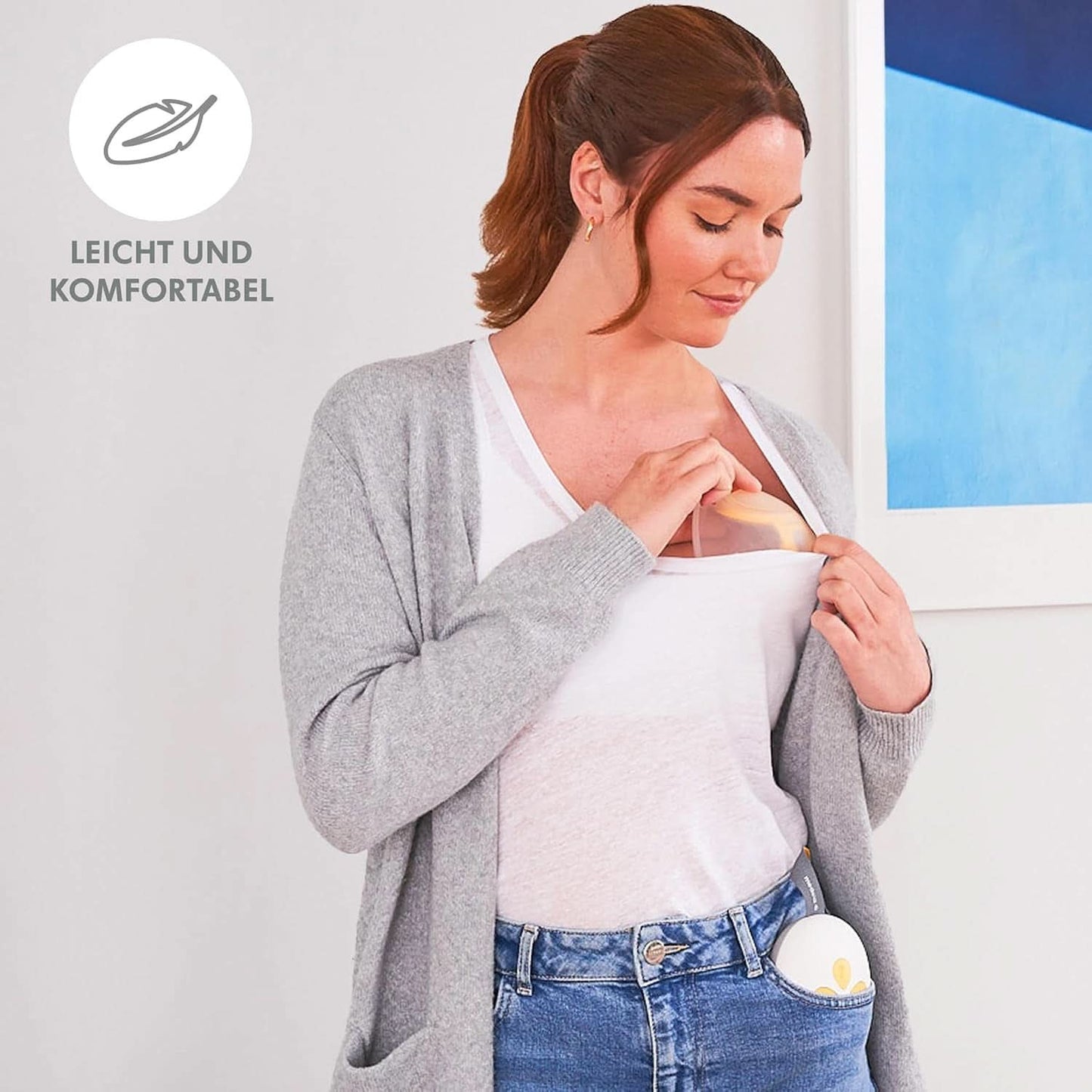 Pompă de sân fără mâini Medela Solo | Pompă de sân electrică compactă și intuitivă pentru pompare pe o singură față Accesorii Hrana si Alaptare Bebe Naty Shop