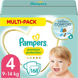 Pampers Premium Protection mărimea 6, 144 scutece, 13 kg-18 kg, protecția noastră numărul 1 împotriva pielii și scurgerilor