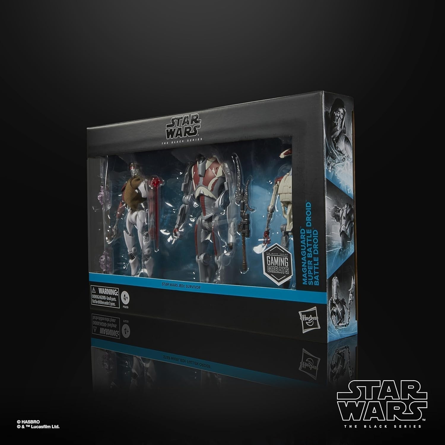 Star Wars Seria Neagră Magna Raider, Super Battle Droid, Jedi Battle Droid: Survivor Action Figures 3-pack, Scale 15 cm Action figures Naty Shop
