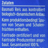 Orez Basmati organic Davert în pungi de gătit, 2 pungi, 250g