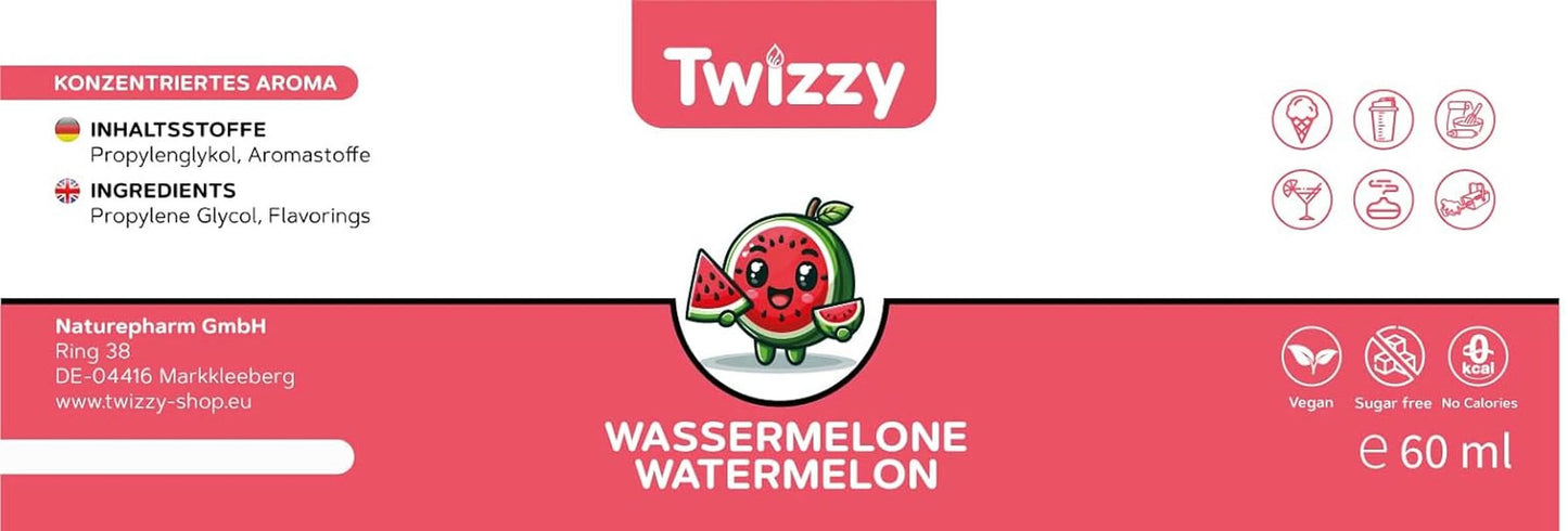 Twizzy Pepene Rosu,Food Flavouring - 60 ml - Aromă intensă Arome Naty Shop