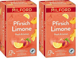 MILFORD Căpșuni și vanilie | Ceai de fructe cu aromă de căpșuni și vanilie | 20 pliculețe