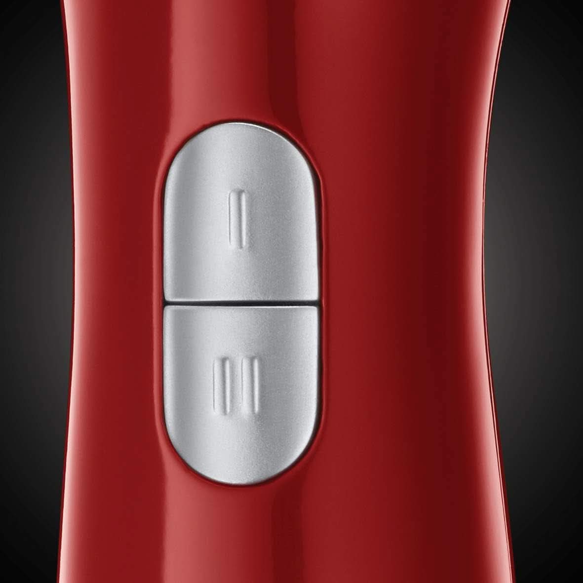 Russell Hobbs Stabmixer [3-In-1: Pürierstab/Zerkleinerer, Mixer- & Schneebesenaufsatz] Desire Rot (Bpa-Freies & Spülmaschinenfestes Zubehör, Für Smoothie, Suppen Saucen, Joghurt Babynahrung) 24700-56 Bucatarie Naty Shop