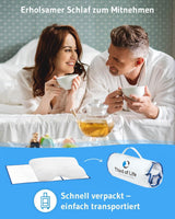 Pernă pentru dormit lateral GIANFAR | Pernă ortopedică pentru susținerea gâtului | Spumă de memorie ultra proaspătă împotriva durerilor de gât și migrenelor | Husă termoregulatoare | Pernă pentru dormit lateral cu coloană cervicală 55X40X12/10 cm Perne ortopedice cervicale Naty Shop