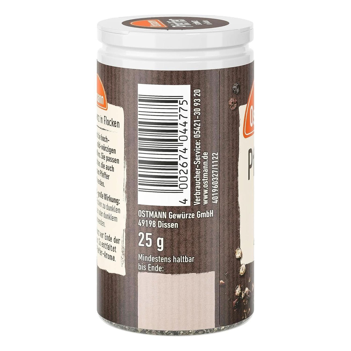 Ostmann - Fulgi de piper negru, 25 grame Condimente Naty Shop