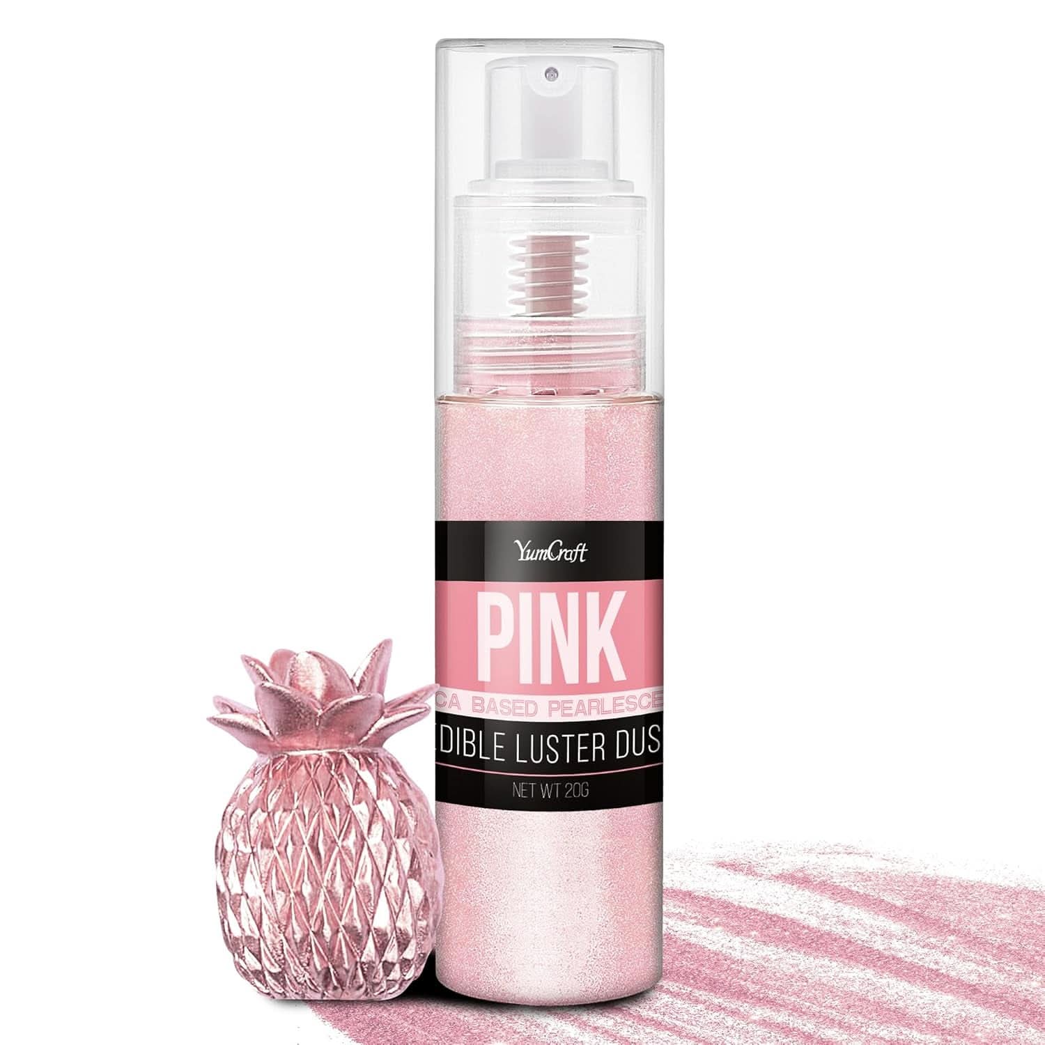 Spray glitter comestibil, 20 grame Naty Shop Roz