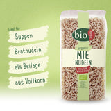 Tăiței Mie Bio BIOASIA, din cereale integrale, rapid și ușor de preparat (1 x 250 g)