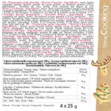 Scrapcooking - Set de 4 creioane colorate de ciocolată de Crăciun - Maro, Alb, Verde și Roșu - Colorant comestibil - Colorant alimentar pentru scris - Scrie și desenează pe deserturi, prăjituri și fursecuri - 7060