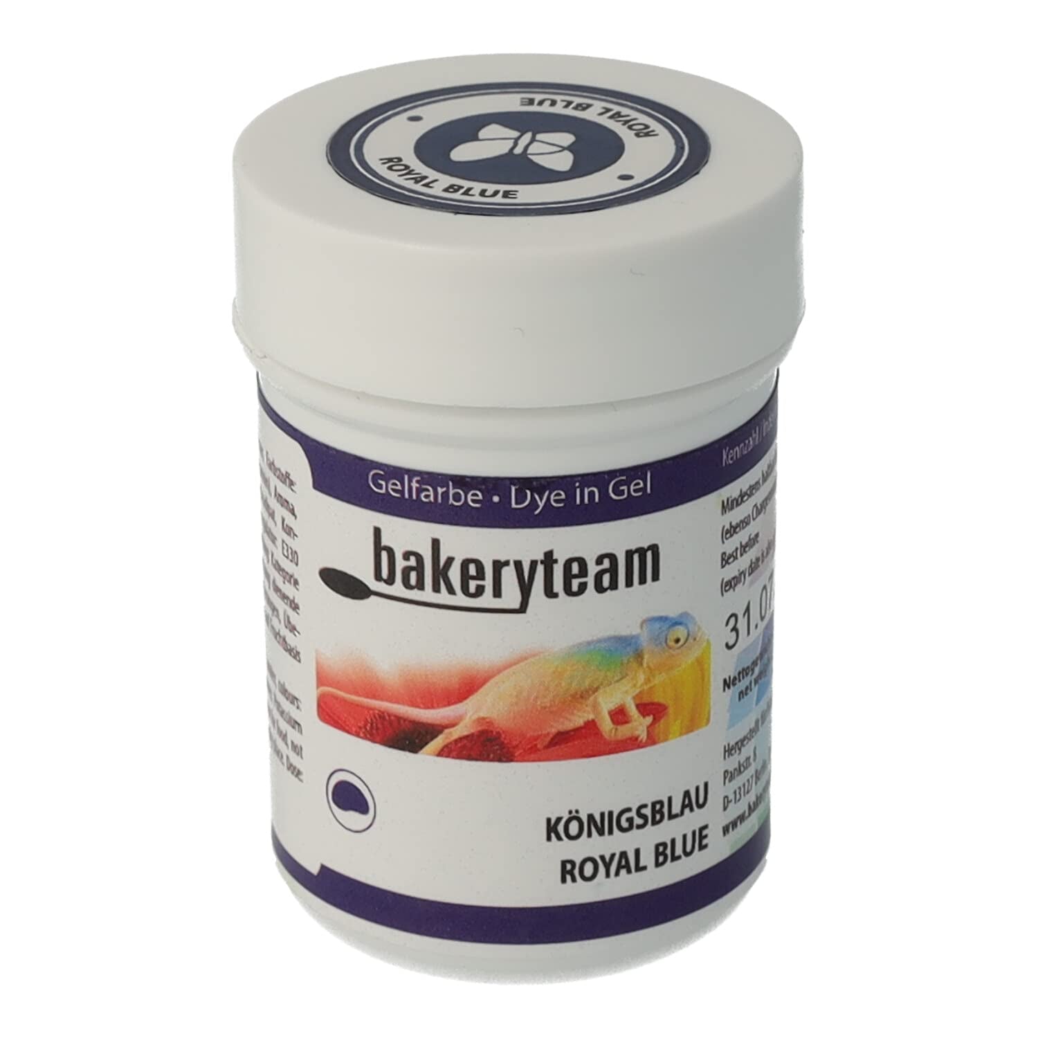 Gel colorant alimentar Bakeryteam pentru glazură, culoare galben deschis, 35 g