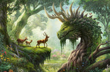 Ravensburger Puzzle 12000808 - Dragonul pădurii se trezește - puzzle jigsaw de 3000 de piese pentru adulți cu vârsta de peste 14 ani Puzzle Naty Shop Titlu implicit
