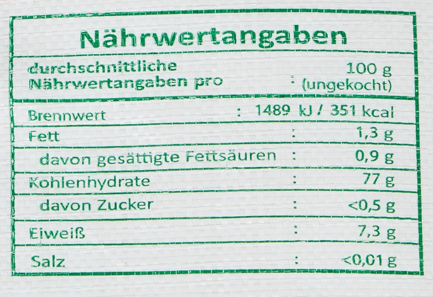 Orez parfumat, bob lung 100%, 1 pachet (1 x 22,7 kg)
