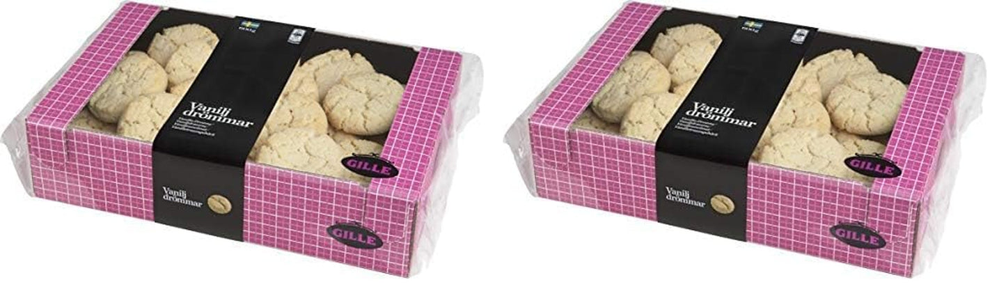 Aluaturi Gille Dream, Vanilie, Aluaturi suedeze cu vanilie, Vaniljdrömmar, 600 grame (Pachet de 2)