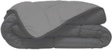 Poyet Motte Plapumă lavabilă cu capac fix - 140X200 Cm - Petrol blue/mastic beige Plapumi si pilote Naty Shop Oțel/argint 200X200X1 Cm