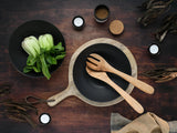Creatable, 30007, Seria Soft Touch, set de veselă din 2 piese, set de salată din gresie, potrivit pentru mașina de spălat vase și cuptorul cu microunde, Fabricat în Portugalia