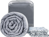 Winthome Pătură ponderată cu capac de plapumă 150X205Cm 10.4Kg, pătură ponderată confortabilă, pătură de terapie anti-stres, pătură grea pentru somn profund și recuperare mai bună, pătură grea pentru adulți (gri) Paturi si Cuverturi Besuche den Winthome-Store Model alb 130X190Cm-6Kg