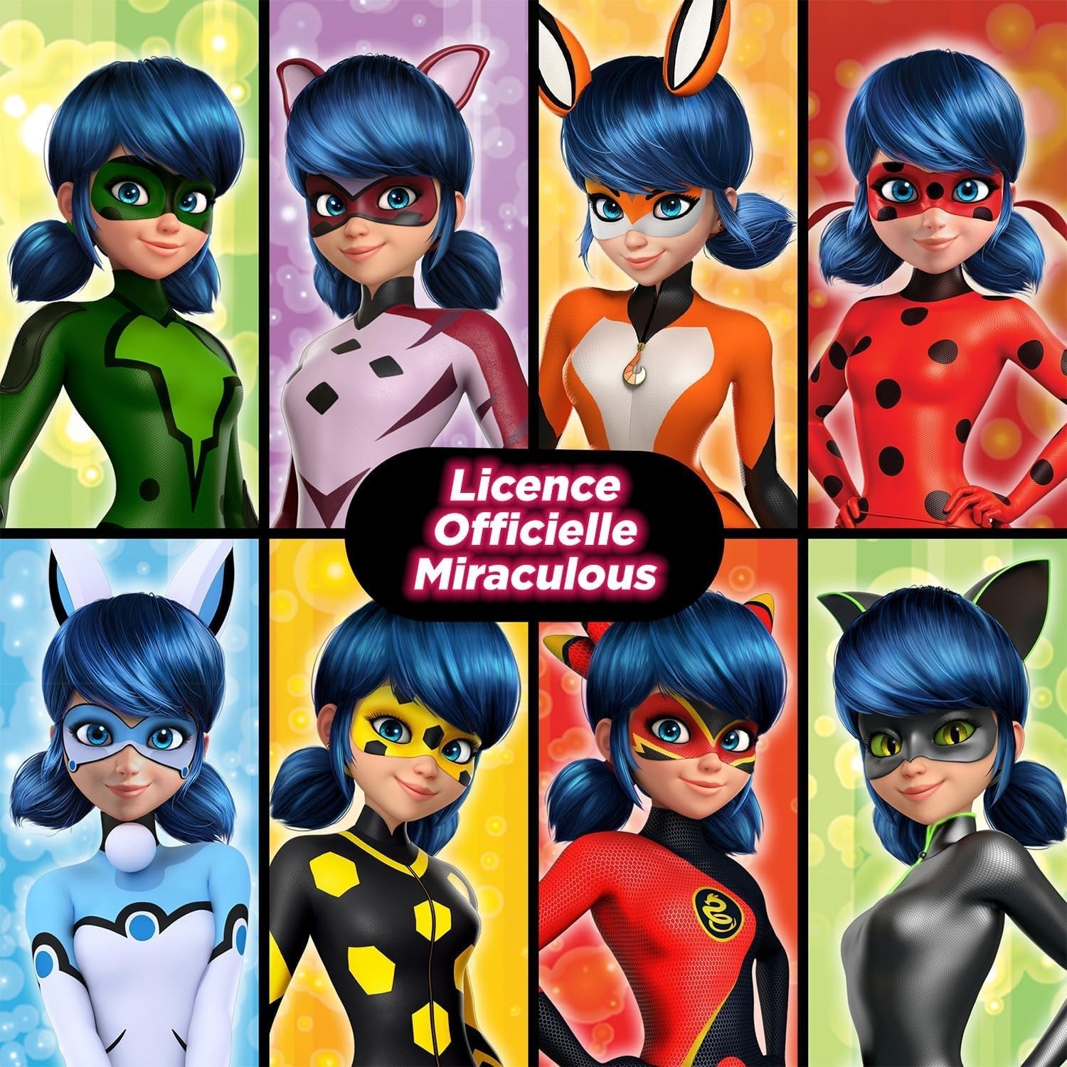 Bandai - Miraculous Ladybug - Doll Marinette Colour Change Surprise - Păpușă articulată Miraculous, 26 Cm + 3 surprize - Model aleatoriu - P50390 Papusi Naty Shop