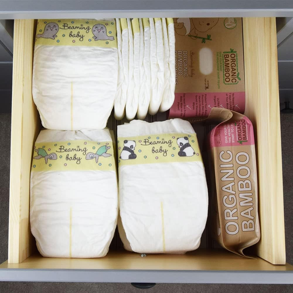 Scutece organice din bambus, mărimea 6, potrivite pentru 16+ kg, pachet de 20 de scutece