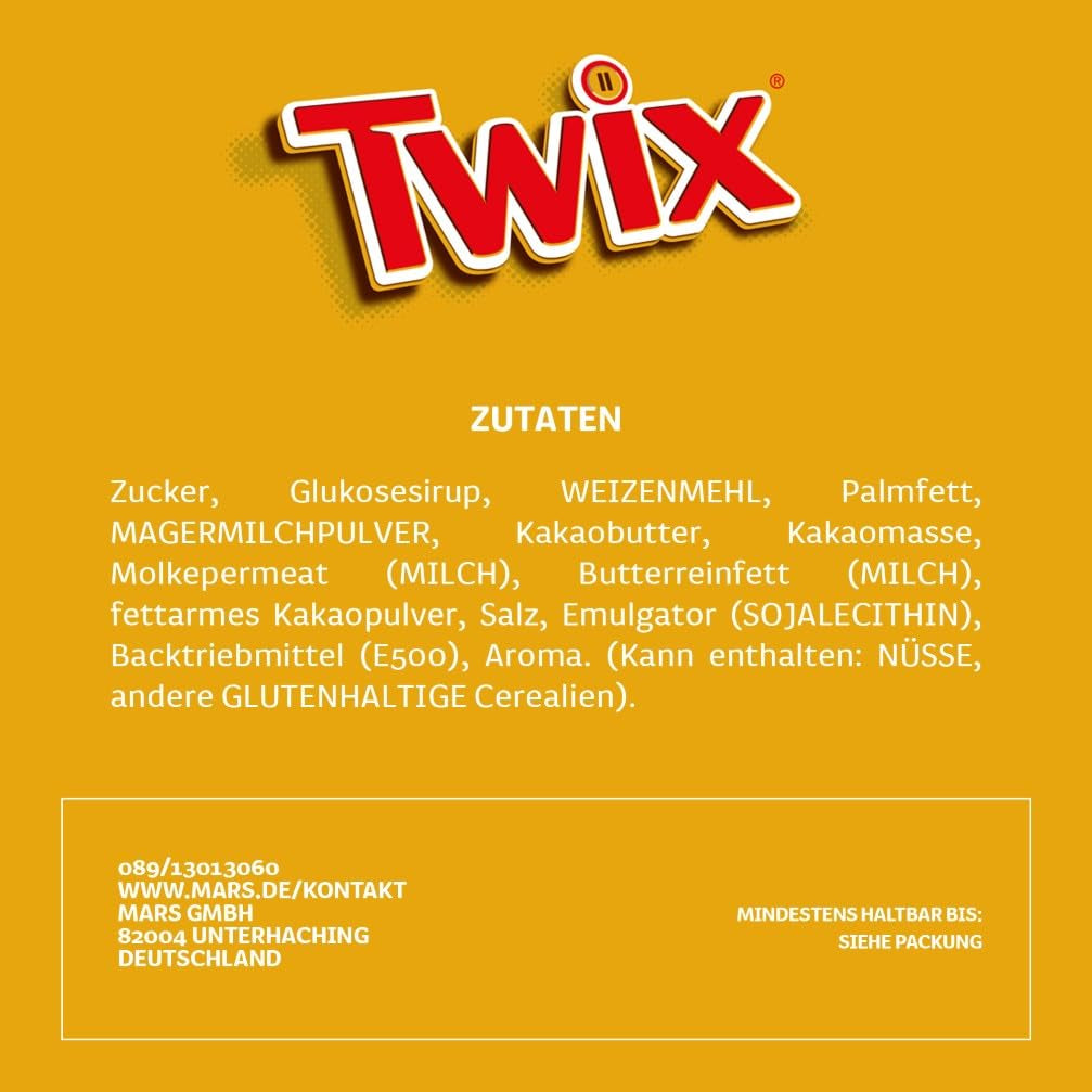 Pachet vrac cu mini ciocolată mixtă, 20 de mini gustări de ciocolată (Mars, Snickers, Bounty, Twix, Milky Way), ca bomboane, cadou de ciocolată, cutie de bomboane, 400g