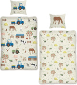 Skybrands Kinder Bettwäsche Tiere 135X200 Bauernhof Kinderbettwäsche Bagger Traktor Baumwolle Kinderbettwäsche 2Tgl. Für Jungen Und Mädchen Naty Shop Default Title