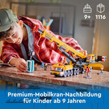 Macara mobilă de construcții LEGO City, jucărie de construcții pentru băieți și fete, cadou pentru copii creativi, braț lung extensibil, 4 minifigurine de muncitori în construcții pentru jocuri de rol 60409 Seturi de constructie Besuche den LEGO-Store