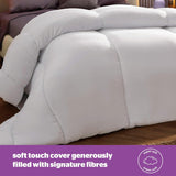Plapumă Silentnight Deep Sleep, alb, microfibră, alb, pat single Plapumi si pilote Naty Shop
