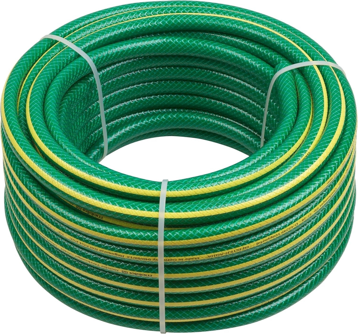 Furtun de grădină Meister țesut încrucișat, 19,05 mm (3/4 inch) - Lungime 20 m - Pentru udarea suprafețelor mici - Rezistent la strivire și abraziune - Rezistent la UV, Furtun de grădină din PVC virgin, Furtun de apă, 9920310