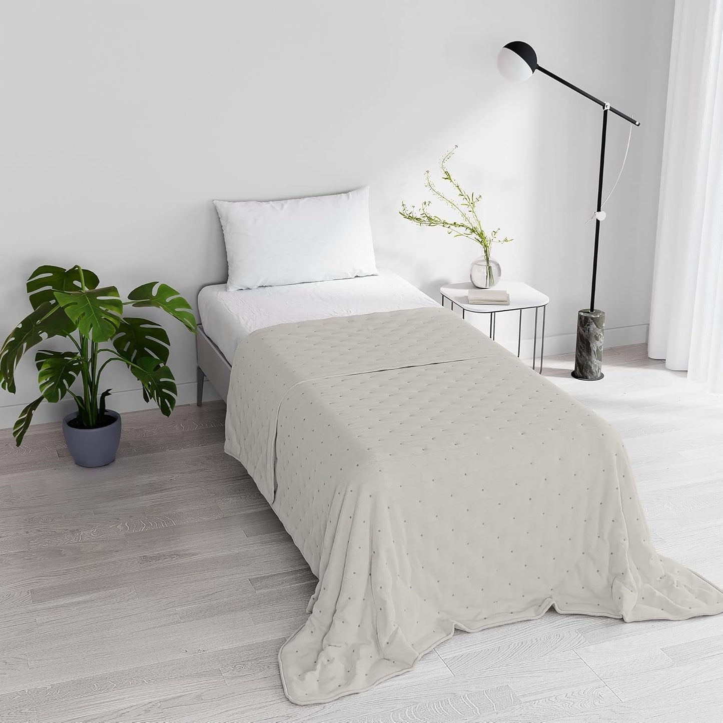 Plapumă elegantă de vară, matlasată, verde, 170 X 250 cm Plapumi si pilote Naty Shop Bej 170X250Cm