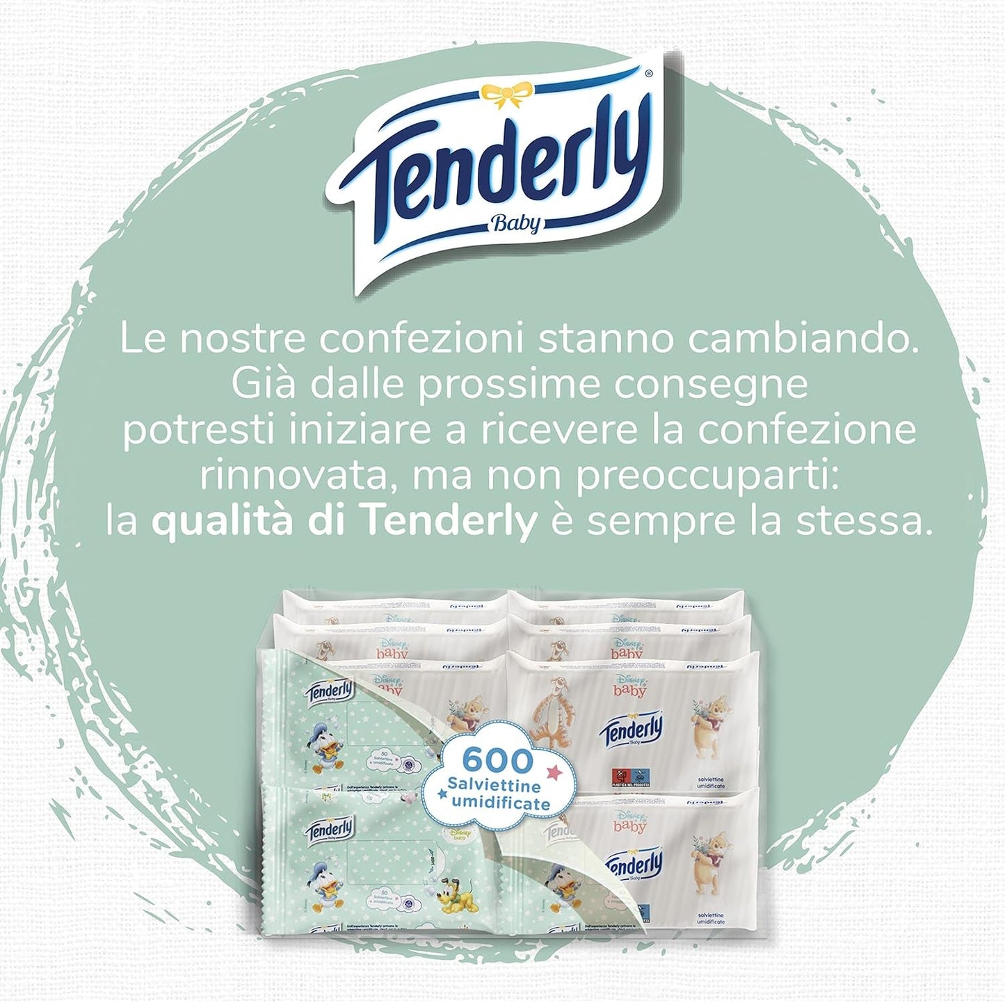 Șervețele umede Baby Disney, 50 de șervețele moi, ideale pentru curățarea zilnică a bebelușului, cu personaje Disney, fabricate în Italia, testate dermatologic