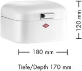 Wesco 235 001 Mini Grandy coș pentru pâine 17 x 18 x 12 cm (L/W/H) roz, oțel inoxidabil Cutii depozitare alimente Naty Shop
