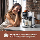 Espressor ProfiCook® 2 în 1 | pentru cafea măcinată și capsule compatibile Nespresso | portfiltru | 20 bar | sistem de lapte pentru latte și cappuccino | portfiltru pentru espresso | PC-ES 1266