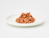 MjAMjAM - Hrană umedă premium pentru pisici - pungă compresibilă - pui suculent cu morcovi delicioși, pachet de 12 (12 x 125 g), fără cereale cu carne suplimentară