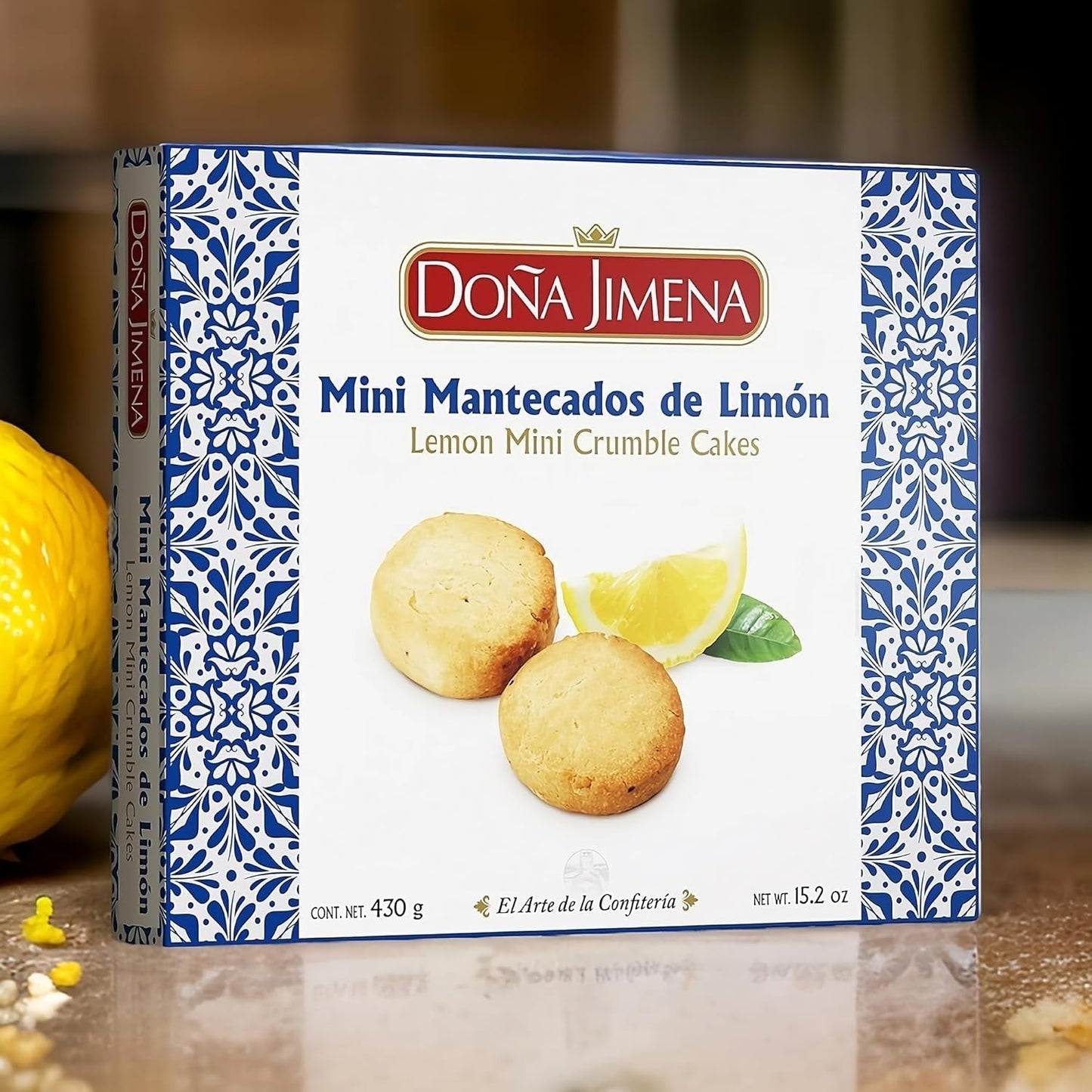 - Mini gogoși cu lămâie, textură cremoasă, calitate superioară, făcute manual, naturale, rețetă tradițională, fără ulei de palmier, ambalate individual, 430 de grame