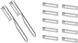 Peeler universal Fackelmann, lamă din oțel inoxidabil Peeler Naty Shop Peeler economic Set 2 bucăți ( include 10 lame de rezervă )