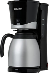 Cafetieră Bomann® cu termos | pentru 8-10 cești de cafea | fără pierderi de temperatură | cafetieră cu filtru | 1 litru | Espressor | Cafetieră cu filtru cu termos | KA 168 negru