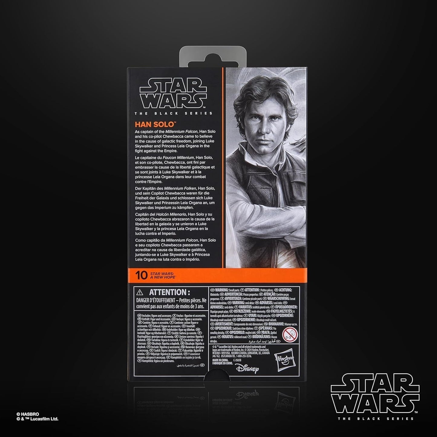 Star Wars Seria Neagră Han Solo, Star Wars: O speranță Figură de acțiune premium de colecționat (15 cm) Action figures Naty Shop