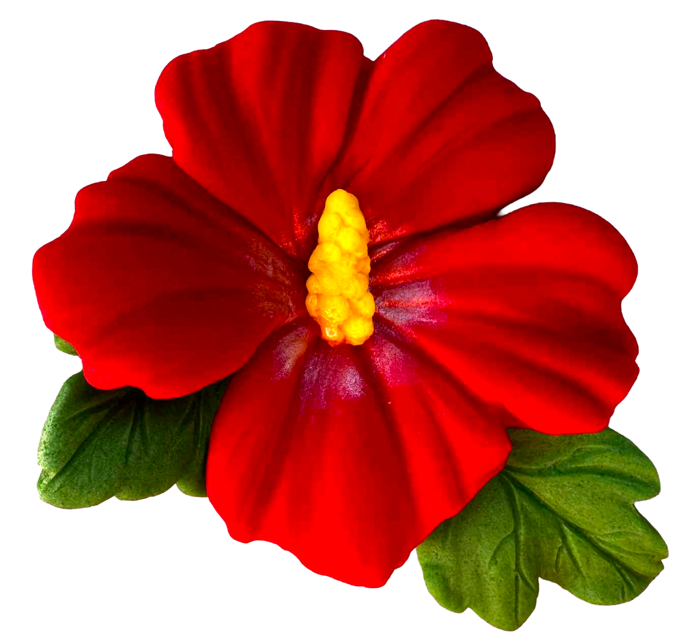 Decoratiune Delicioasa Floare De Hibiscus - Comestibila, Dimensiune 9,5 cm, Gust Dulce Decorativ Pentru Prajituri