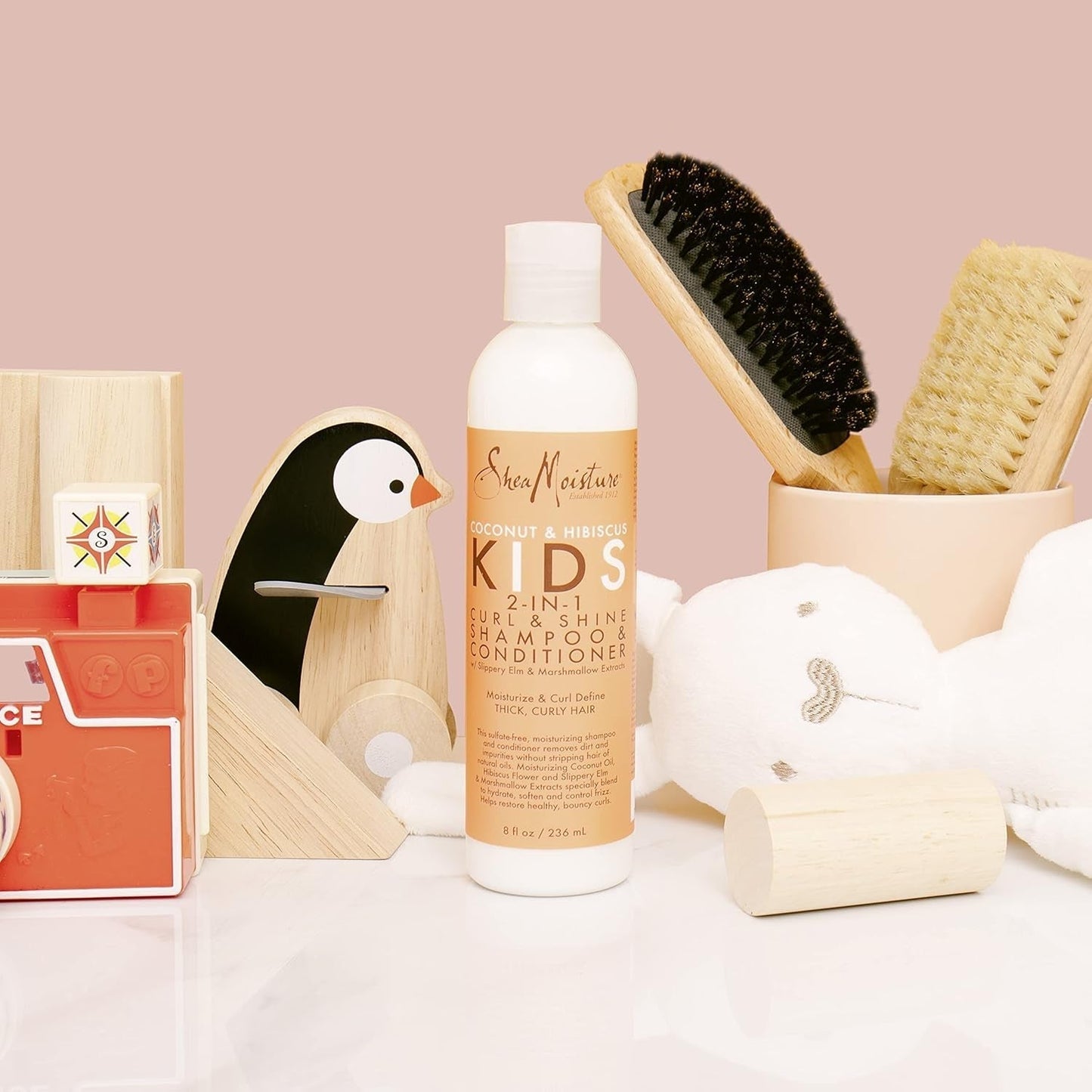 Kids Coconut & Hibiscus Extra Hidratant 237ml Produse pentru descurcarea părului Naty Shop