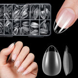 Unghii false scurte, model balerină, 120 bucăți, pentru lipire, 12 dimensiuni, unghii artificiale scurte, gel moale, acoperire completă, vârfuri de unghii pentru unghii cu gel scurte, S