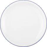 Serviciu de cafea Seltmann Weiden cu 18 piese | Serie compactă, margine albastră | Setul include 6 farfurii pentru micul dejun, 6 cești de cafea și 6 farfurioare, albastre