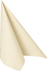 Papstar, 50 de șervețele "ROYAL Collection" 1/4 fold 40 Cm X 40 Cm șampanie "Elegance", #86497