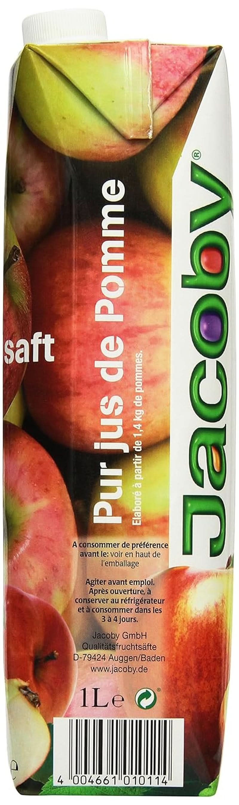 Jacoby suc de mere 100% limpede, 6 x 1 litru Bauturi fara alcool Naty Shop